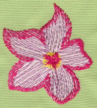 Embroidery Design: Heavenly Hibiscus Single 22.54" x 2.94"
