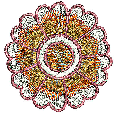 Embroidery Design: Henna flower 8 1.90w X 1.94h