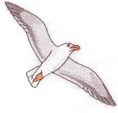 Embroidery Design: Seagull flying3.00w X 2.98h