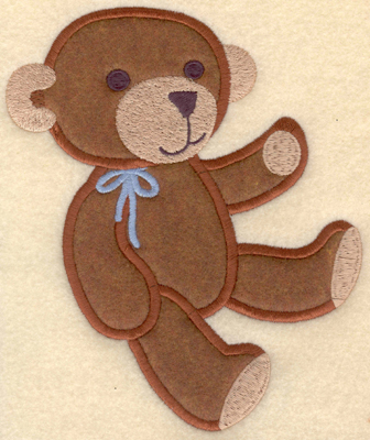 Embroidery Design: Teddy Bear applique large7.00w X 6.26h
