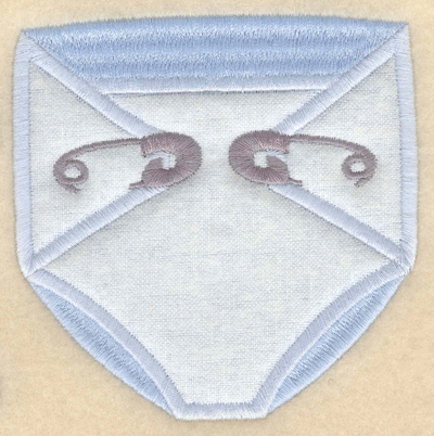 Embroidery Design: Diaper applique3.90"w X 3.91"h