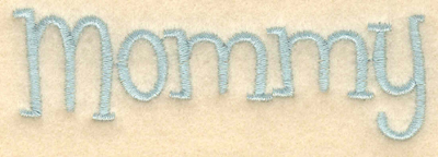 Embroidery Design: Mommy3.50"w X 1.20"h