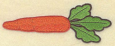 Embroidery Design: Carrot horizontal large 4.55w X 1.68h
