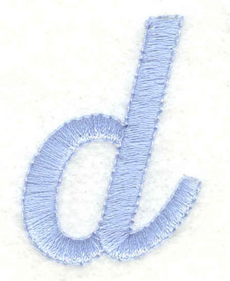 Embroidery Design: d lower case1.17w X 1.59h
