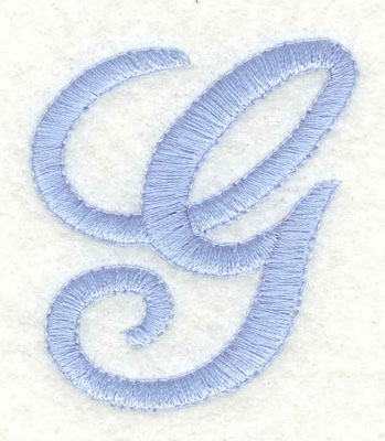 Embroidery Design: G upper case1.79w X 1.99h