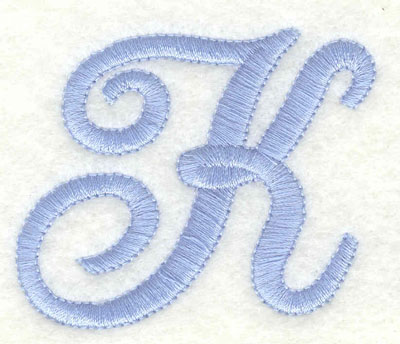 Embroidery Design: K upper case2.55w X 2.01h