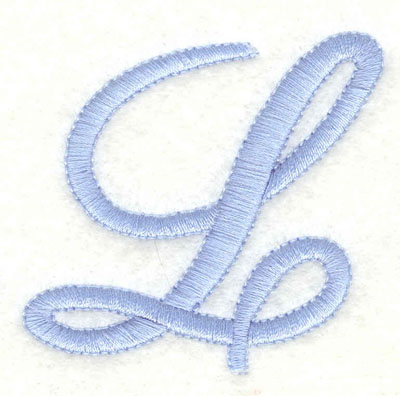 Embroidery Design: L upper case2.39w X 2.17h