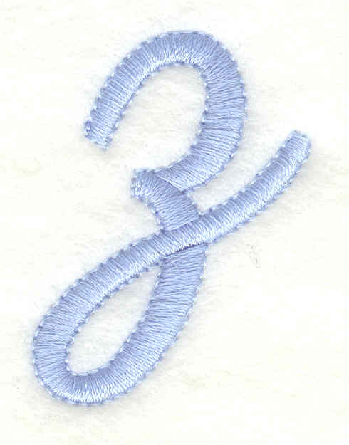 Embroidery Design: z lower case 1.37w X 1.73h