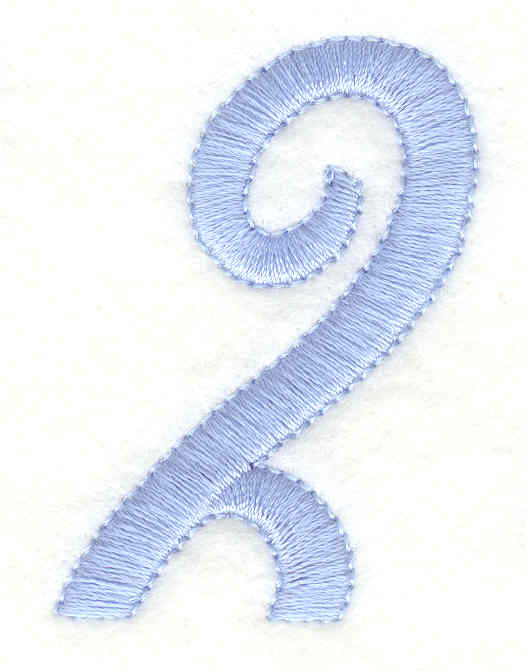 Embroidery Design: Number 21.41w X 1.96h