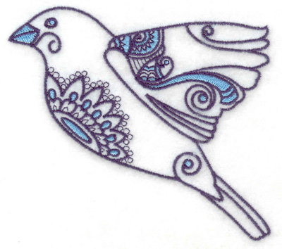 Embroidery Design: Bird E 3.87w X 3.53h