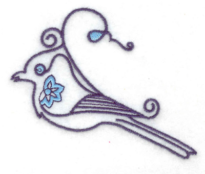 Embroidery Design: Bird F 3.52w X 2.82h