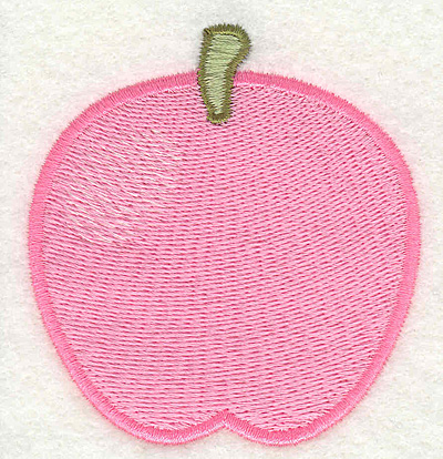Embroidery Design: Apple  2.62" x 2.81"