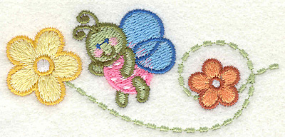 Embroidery Design: Busy Bee  3.5" x 1.56"