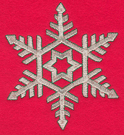 Embroidery Design: Snowflake K large4.63w X 5.17h