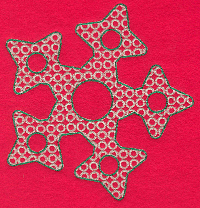 Embroidery Design: Snowflake O large4.85w X 5.06h