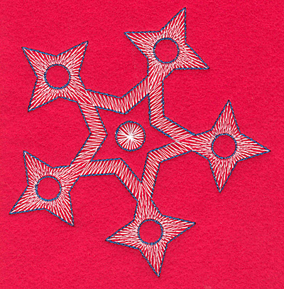 Embroidery Design: Snowflake Q large4.95w X 5.18h