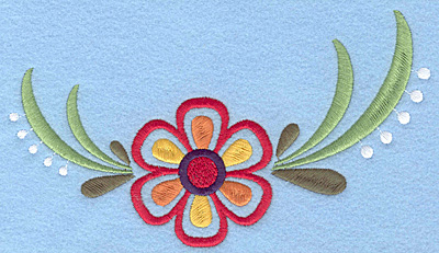 Embroidery Design: Floral Combo D large 7.00"w X 4.01"h