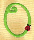 Embroidery Design: Ladybug Letters 01.25"w X 1.62"h