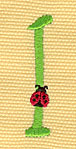 Embroidery Design: Ladybug Letters 10.38w X 1.71h