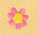 Embroidery Design: Ladybug Letter Flower 0.42w X 0.43h