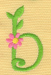 Embroidery Design: Ladybug Letters b1.16w X 1.91h