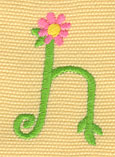 Embroidery Design: Ladybug Letters h 1.24w X 1.88h