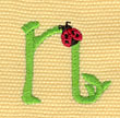 Embroidery Design: Ladybug Letters n 1.16w X 1.08h