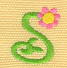 Embroidery Design: Ladybug Letters s 0.95w X 1.14h