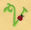Embroidery Design: Ladybug Letters v 1.15w X 1.13h