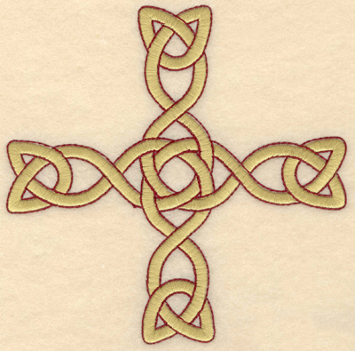 Embroidery Design: Large Greek cross woven5.71w X 5.70h