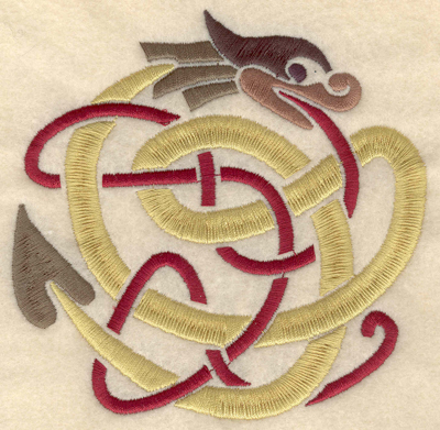 Embroidery Design: Large Serpent snake snakes 4.72w X 4.65h
