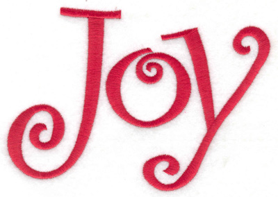 Embroidery Design: Joy 5.02w X 3.52h