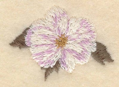 Embroidery Design: Single flower2.01w X 1.48h