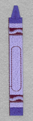 Embroidery Design: Crayon Large0.60h X 4.70w