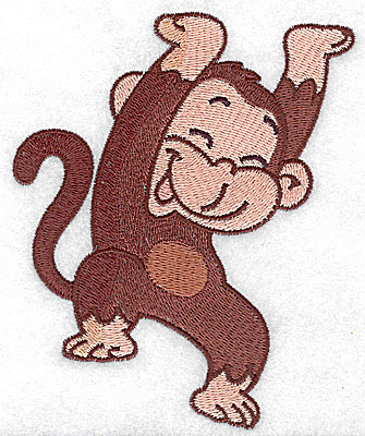Embroidery Design: Monkey D large 4.04w X 4.98h