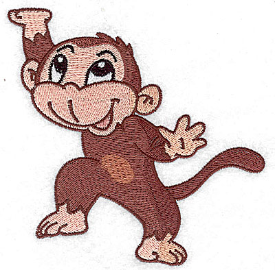 Embroidery Design: Monkey H large 4.89w X 4.98h