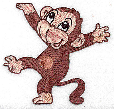 Embroidery Design: Monkey I large 4.95w X 4.68h