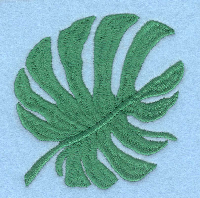 Embroidery Design: Palm Leaf Large3.05h X 3.01w