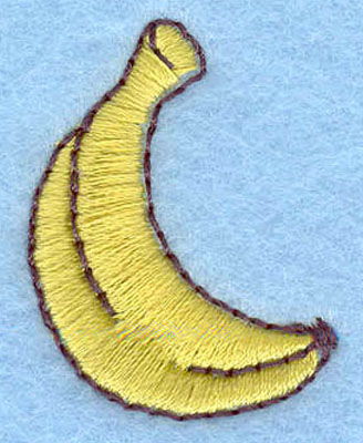 Embroidery Design: Banana1.30h X 1.01w