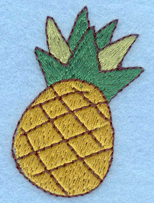 Embroidery Design: Pineapple2.01h X 1.36w