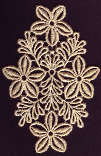 Embroidery Design: Lace 3rd Ed. Vol.5 no.043.13w X 4.59h