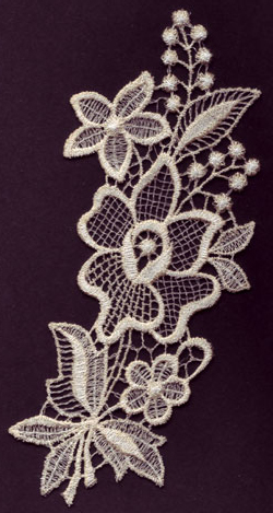 Embroidery Design: Lace 3rd Ed. Vol.5 no.223.46w X 7.37h