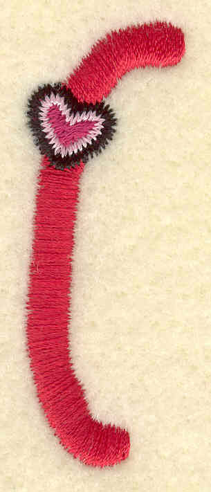 Embroidery Design: Left bracket A0.76w X 2.18h