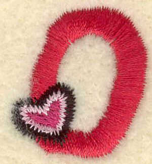 Embroidery Design: Lowercase o0.91w X 1.02h