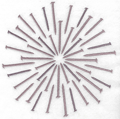 Embroidery Design: Circle of nails large 7.37w X 7.37h