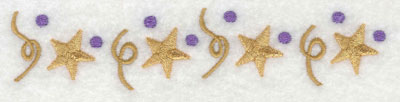 Embroidery Design: Stars and Streamers5.91w X 1.25h