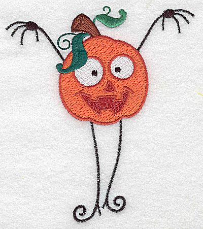 Embroidery Design: Scary Mr. Pumpkinhead large4.30w X 4.95h
