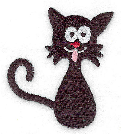 Embroidery Design: Black Cat 2.39w X 2.71h