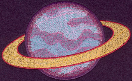 Embroidery Design: Planet Large 6.01w X 3.73h