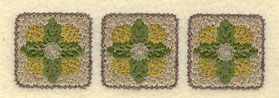 Embroidery Design: Italian Tile Border3.50w X 1.07h